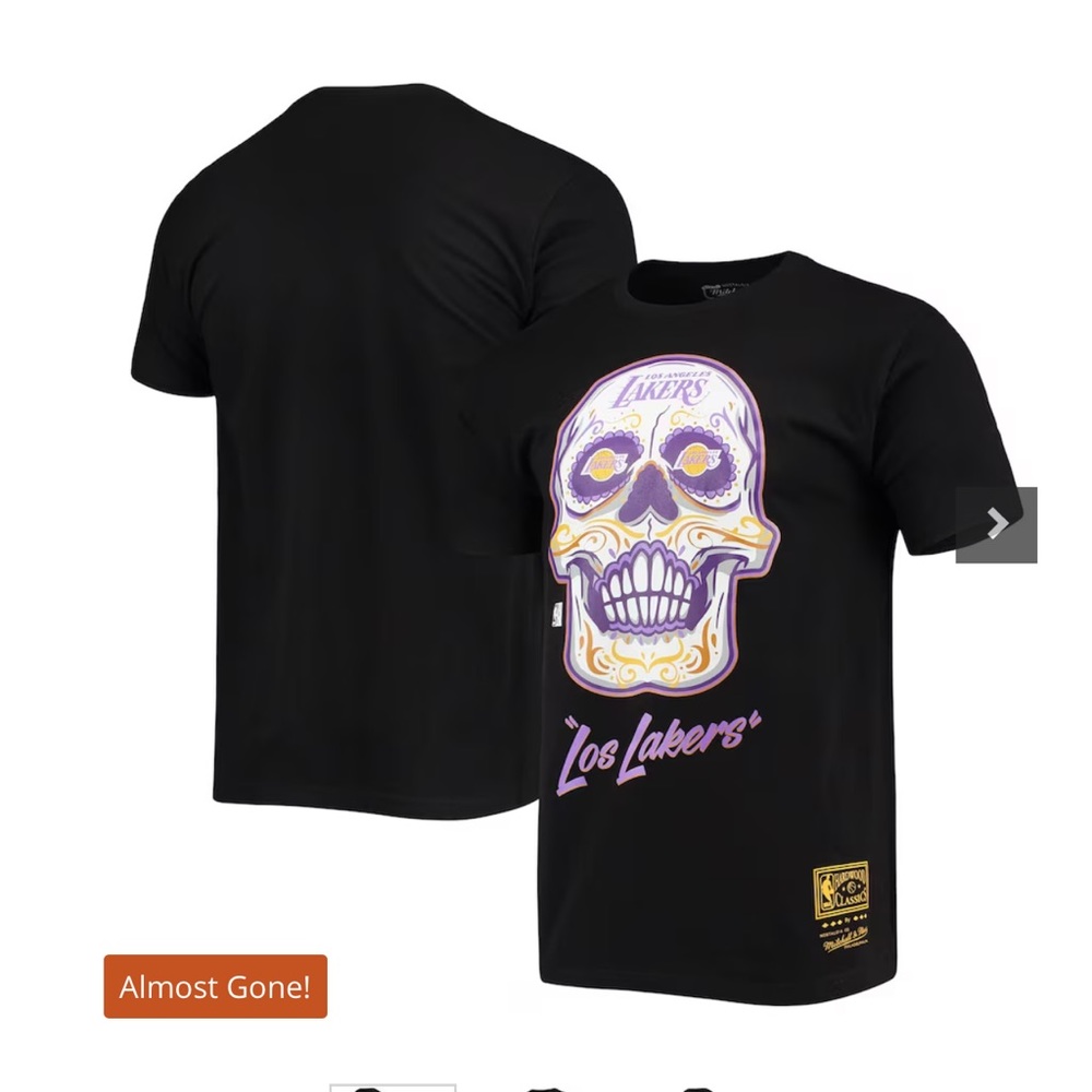 Mitchell and Ness Los Angeles lakers t shirt